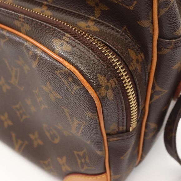 LOUIS VUITTON Nile Shoulder Bag Coated Canvas Leather Monogram Brown M45244 - Picture 9 of 10